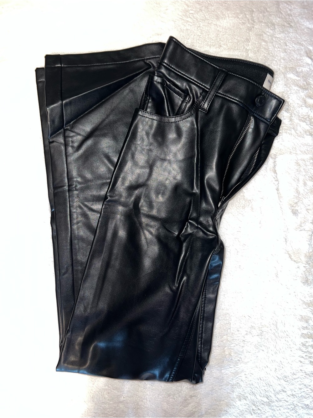 Abercrombie Black Faux Leather Pants